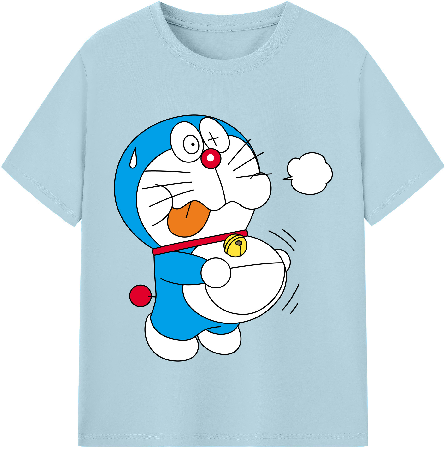 （画像用） ドラえもん Doraemon 綿100％半袖Tシャツ（フロントプリント）